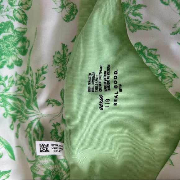 Aerie Green Floral Bikini Bottoms - Picture 3 of 3